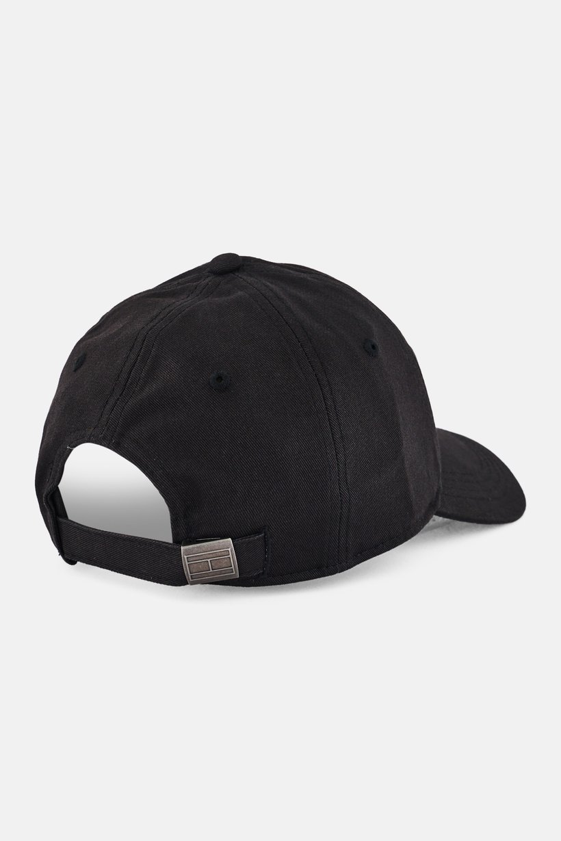 Men Embroidered Logo Cap, Black